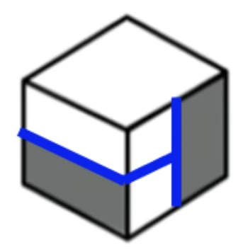 Option A shows non-parallel shading on the cube