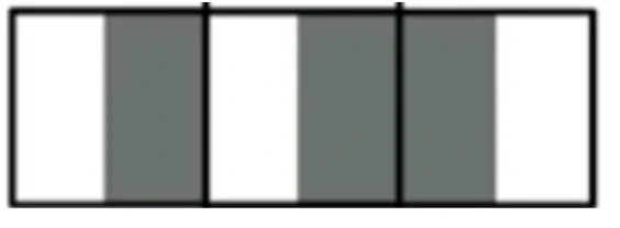 The shaded stripes in the net run parallel
