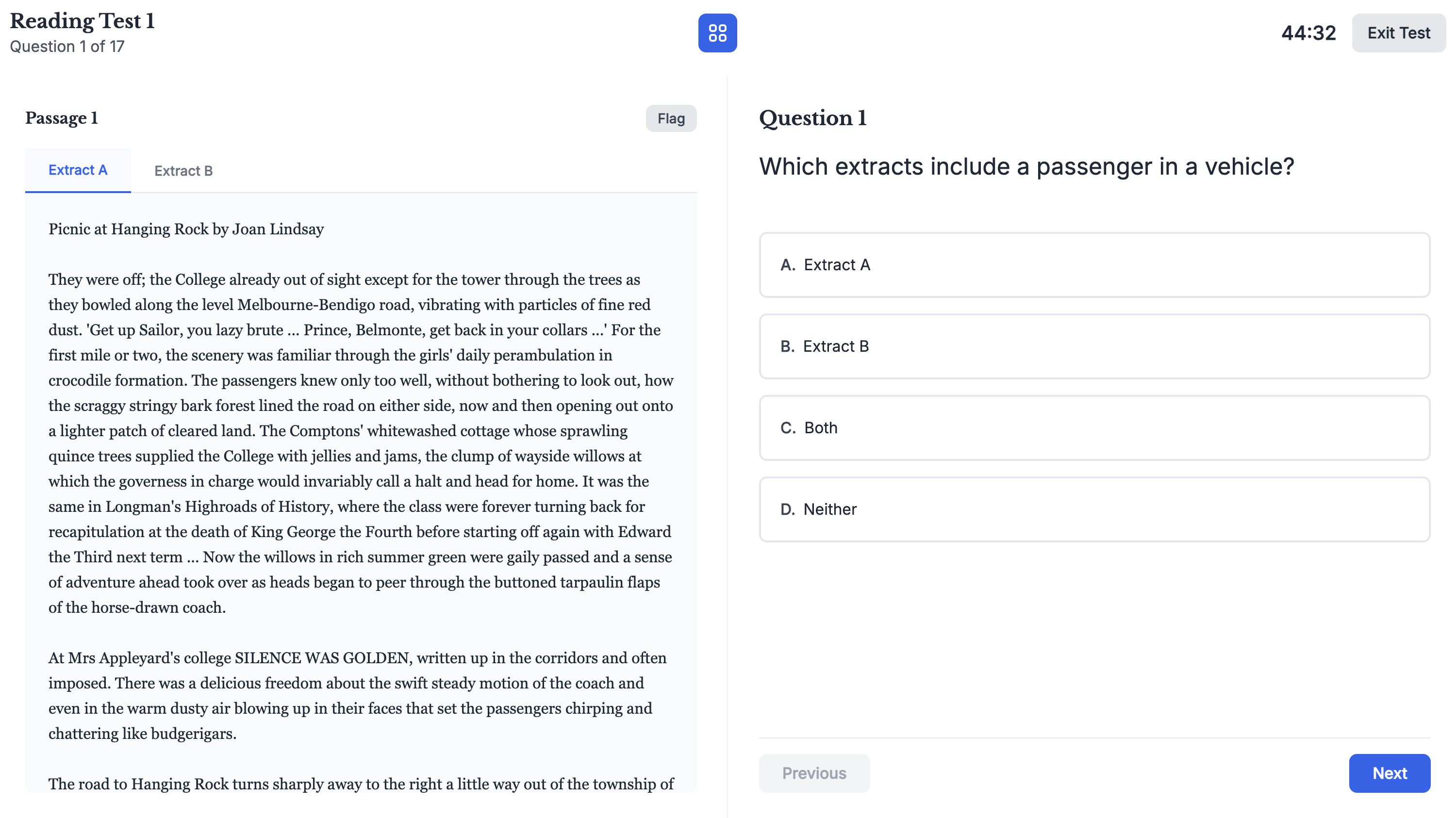 GoTestPrep platform screenshot