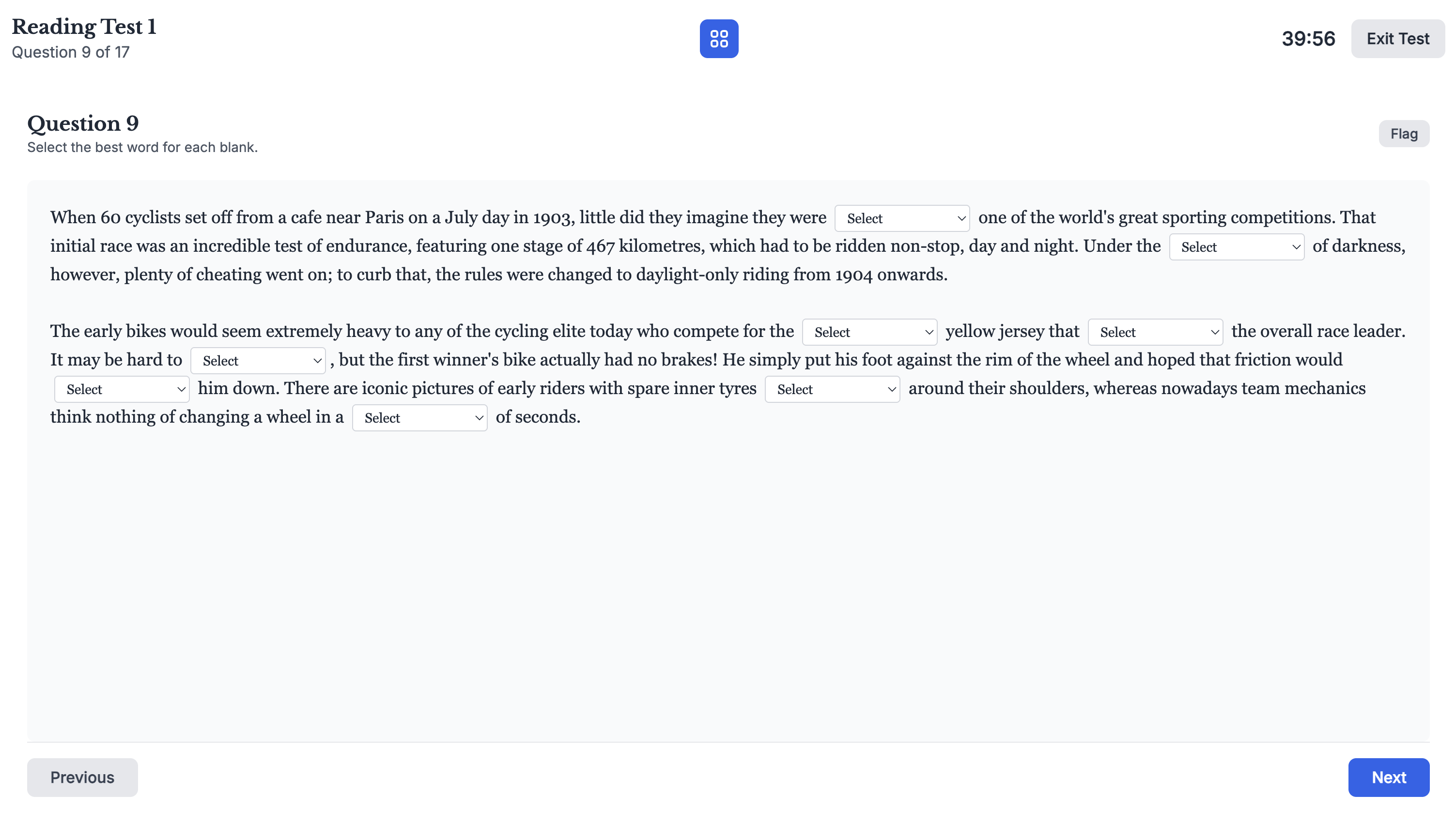 GoTestPrep platform screenshot